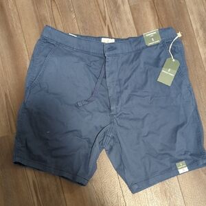 Classic Navy Flat Front Men's Shorts